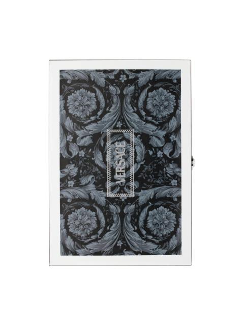 VERSACE Black & Blue Barocco Backgammon Set