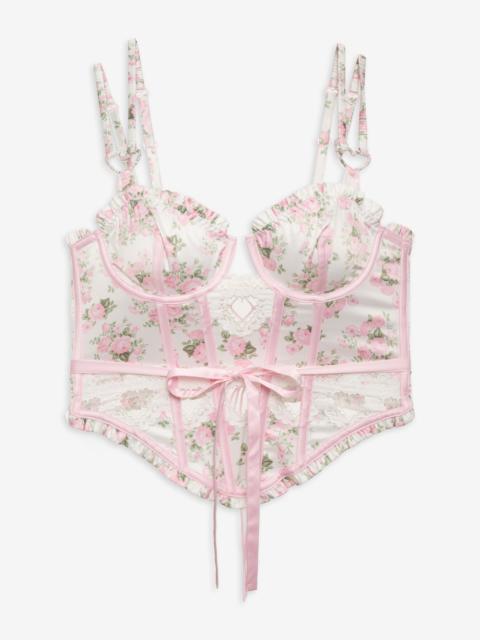 For Love & Lemons Naima Floral Bustier