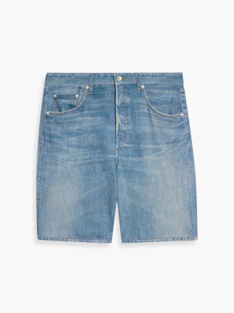 rag & bone Fit 4 Miramar denim-effect print French cotton-terry shorts