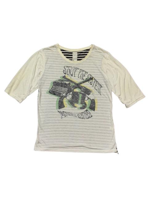 Hysteric Glamour Japanese Brand Guns Typewriter Tee