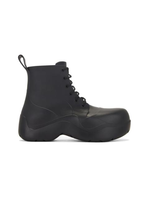 靴 sacai 25SS Boat Shoes sacai Black Leather Boat Shoes Sacai