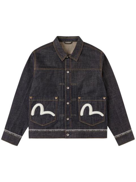 EVISU Logo Seagull Embroidery Denim Jacket
