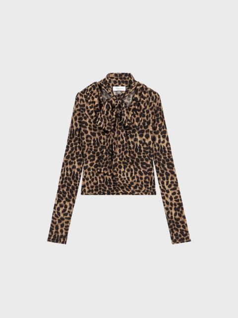 Blumarine ANIMALIER PRINT JERSEY BLOUSE