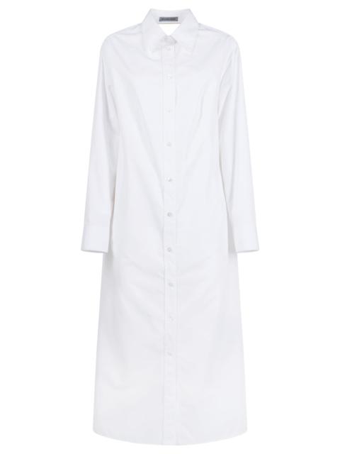 BALENCIAGA Balenciaga Women Draped Back Cotton Poplin Dress
