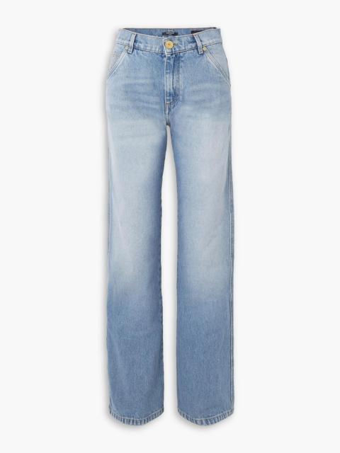 Balmain Mid-rise wide-leg jeans