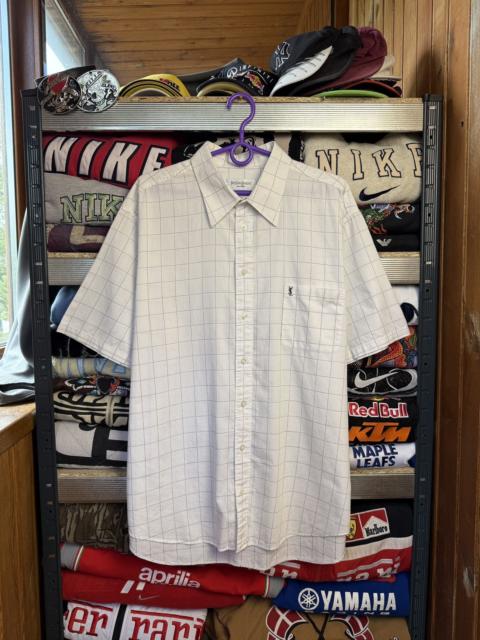 Other Designers Vintage Yves Saint Laurent YSL Striped Shirt Short Sleeve