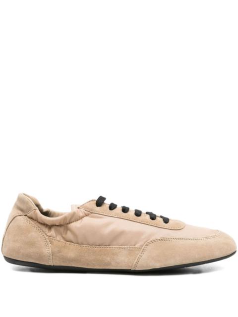 Prada Prada Women Collapse Re-Nylon And Suede Leather Sneakers