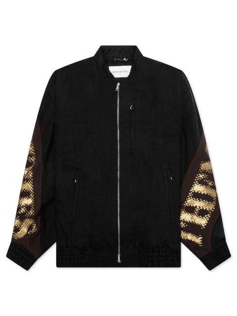Dries Van Noten VENNA EMB 9236 M.W. JACKET - NAVY