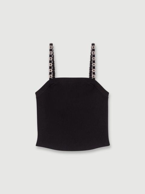 maje Crop top with removable straps