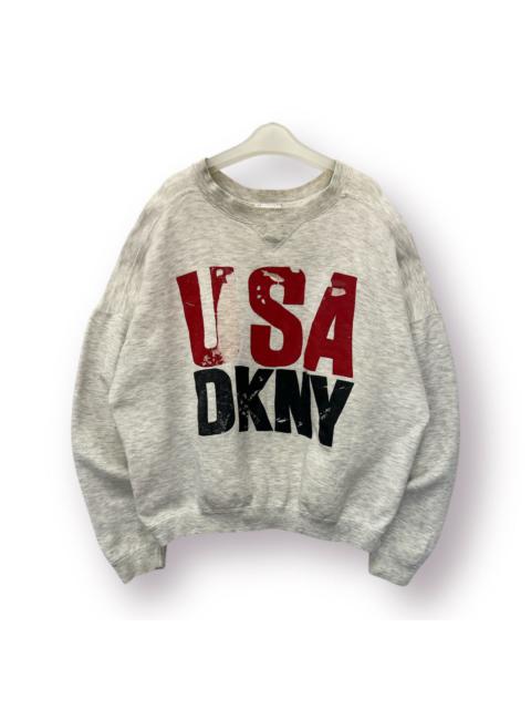 Other Designers 🔥 Vintage DKNY Made in USA Distressed logo sweatshirt