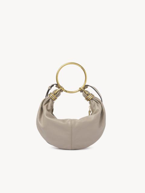 Chloé SMALL BRACELET HOBO BAG IN GRAINED LEATHER