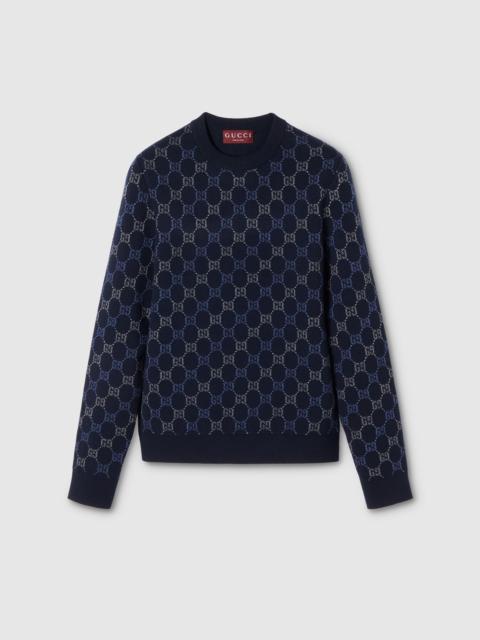 GUCCI GG double wool knit sweater