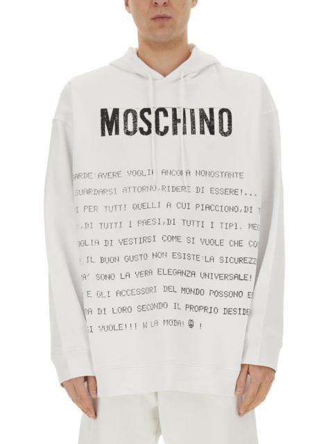 Moschino ARCHIVE MESSAGE HOODIE