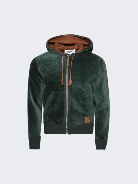 Loewe Hoodie Brown And Dark Green