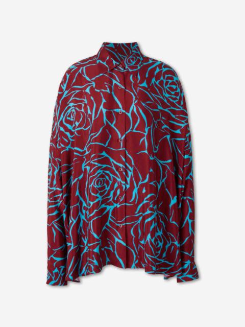 Dries Van Noten FLOWY BLOUSE WITH GRAPHIC PATTERN