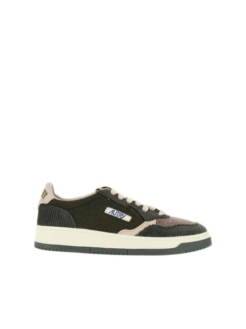 AUTRY Autry Medalist Low Corduroy and Felt Sneakers Green