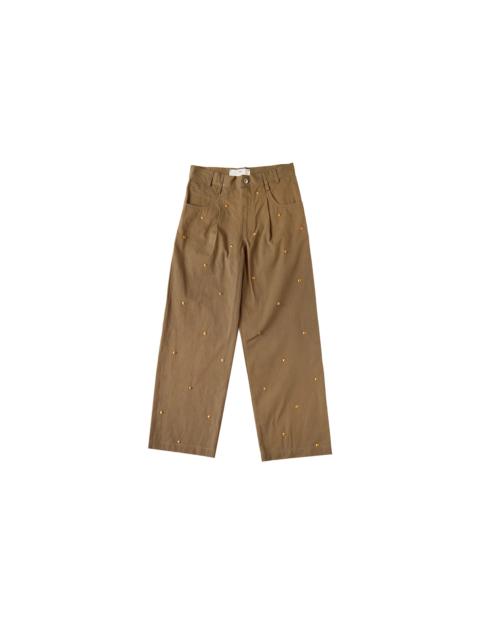 Song for the Mute Song For The Mute Metal Bead Boyfriend Jeans Beige