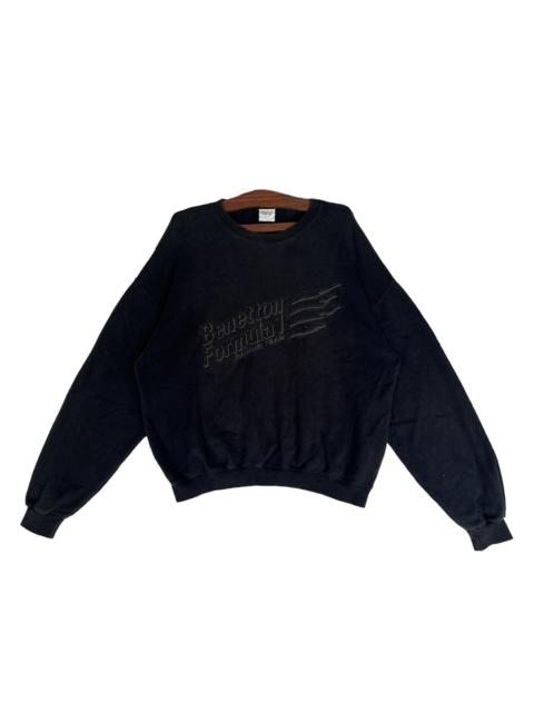 Other Designers Vintage - VINTAGE SWEATSHIRT BENETTON FORMULA 1 ALL BLACK