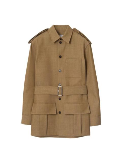 Burberry Burberry Belted Button-Up Overshirt