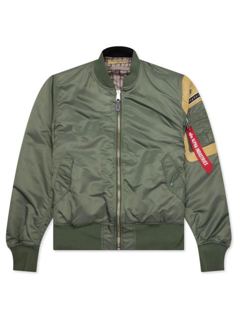 UNDERCOVER UNDERCOVER X ALPHA INDUSTRIES X FRAGMENT BOMBER JACKET - KHAKI