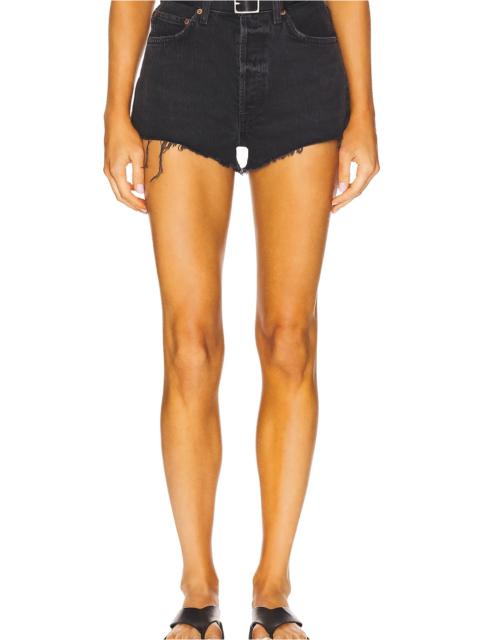 AGOLDE Ridley High Rise Short