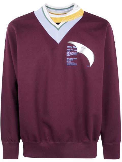 Kolor "Cut & Sew 07" V Neck Sweater