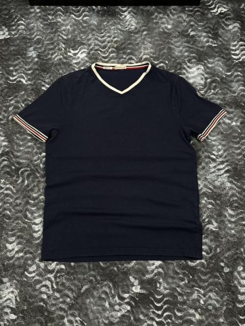 Moncler Vintage Moncler V Neck Small Logo T-Shirt Size M