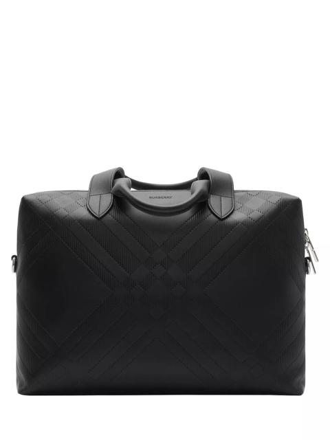 Burberry Embossed Check Briefcase