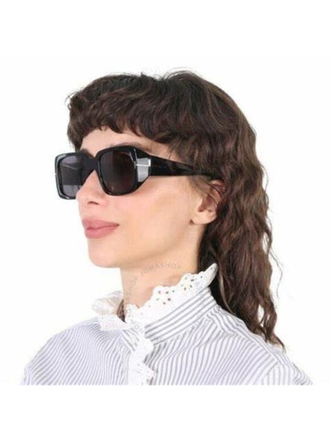 TOM FORD NEW Tom Ford FT1035-N RYDER 01A Shiny Black Smoke Gray Square Women Sunglasses