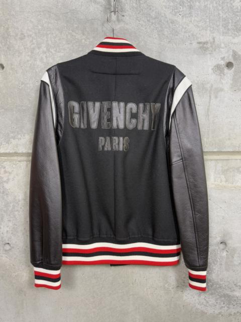 Givenchy 2017 $3.4k Givenchy Paris Leather Bomber Jacket