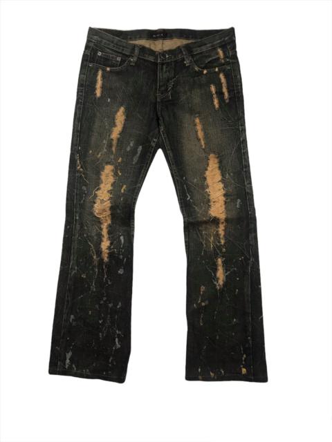 Other Designers Vintage - K.U.I japan distressed denim punk ripped style