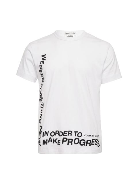 Comme Des Garçons Cotton Jersey Print 5 Pattern T-Shirt