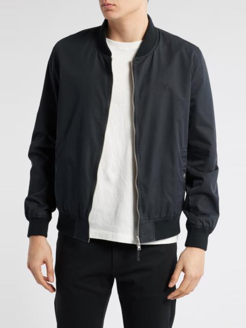 ALLSAINTS AllSaints Bassett Reversible Bomber Jacket in Black/command Blue at Nordstrom