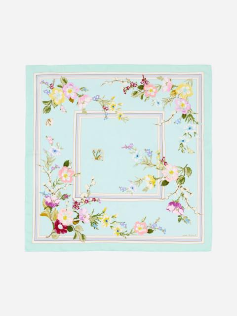 self-portrait Mint Floral Scarf