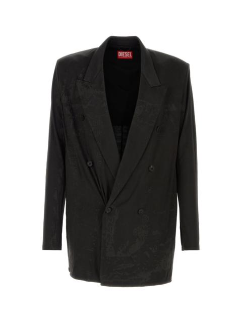 Diesel Black stretch acetate J-Pekka blazer