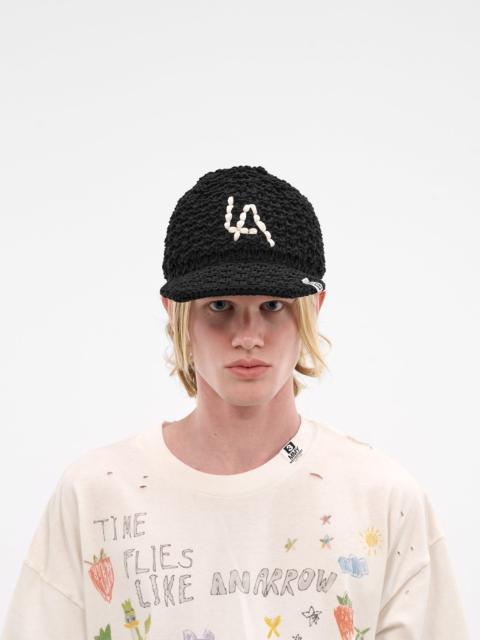 Maison MIHARAYASUHIRO Black LA Crochet Knit Hat