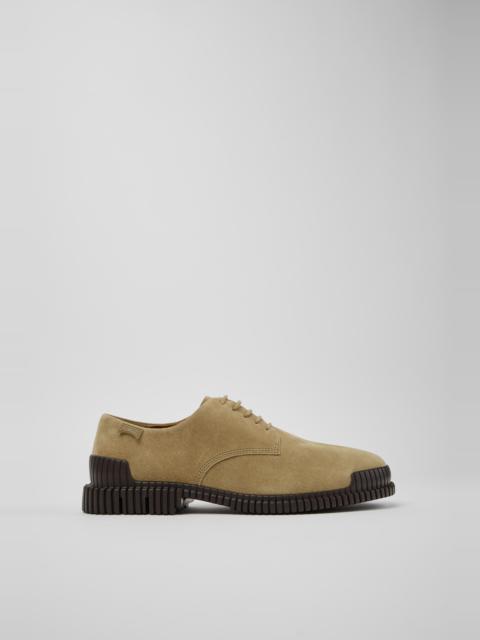 CAMPERLAB Brown Suede Leather Shoes for Men.