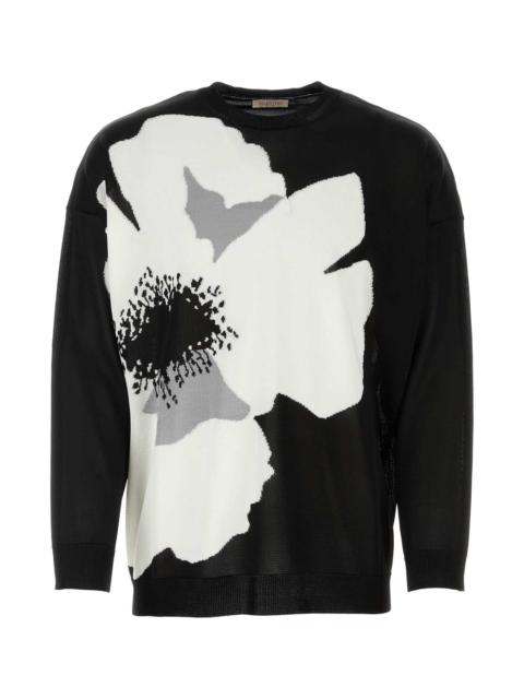 Valentino Black Viscose Sweater