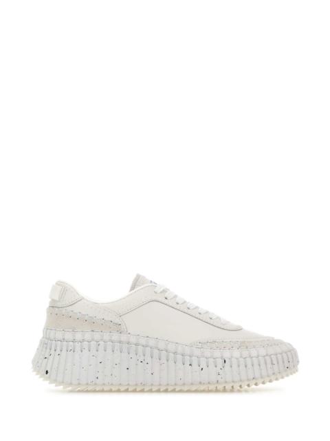 Chloé Chloe Women White Leather Nama Sneakers