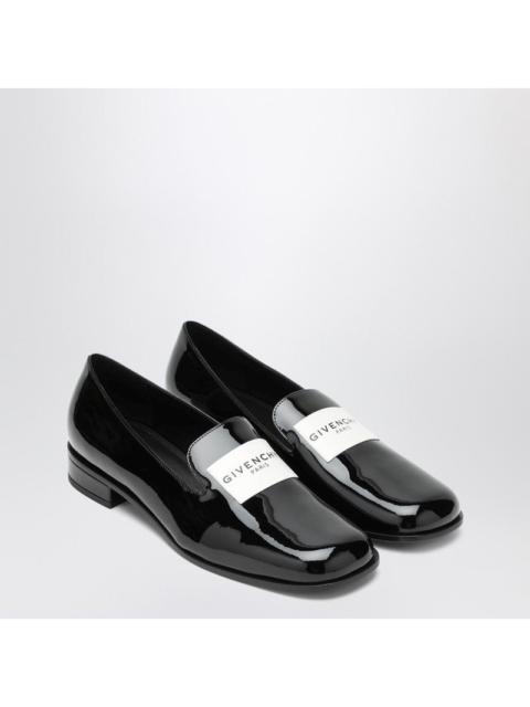 Givenchy Black patent leather tuxedo loafers