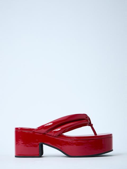 Dries Van Noten High-Shine Heeled Sandals