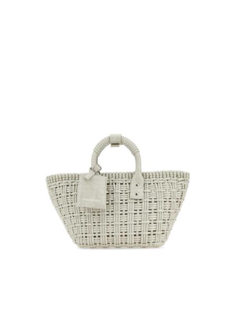 BALENCIAGA Balenciaga Sand Raffia Bistro Xs Handbag