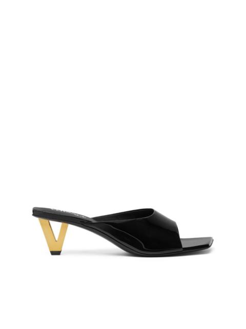 VERSACE leather mules