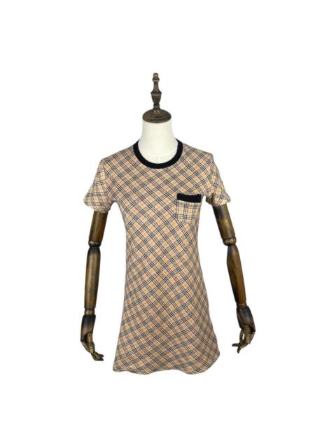 Burberry Vintage Burberrys Blue Label Nova Check Knit Dress
