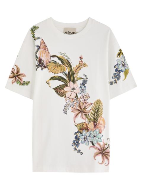 ALÉMAIS Alemais Oleander Printed Cotton T-shirt
