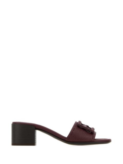 FENDI Fendi Women Grape Leather Baguette Mules