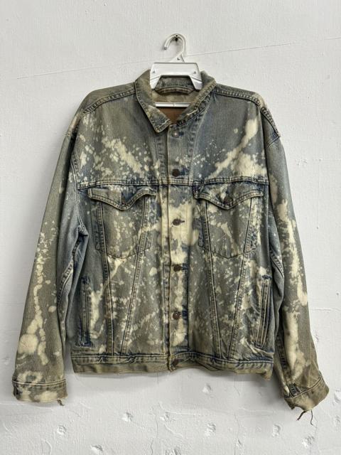 Levi's VTG Distressed Levi's Acid Washed Denim Jacket