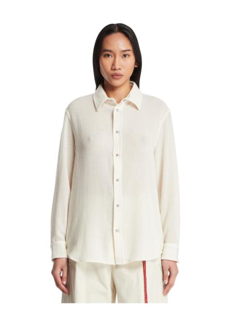God’s True Cashmere White Cashmere Shirt