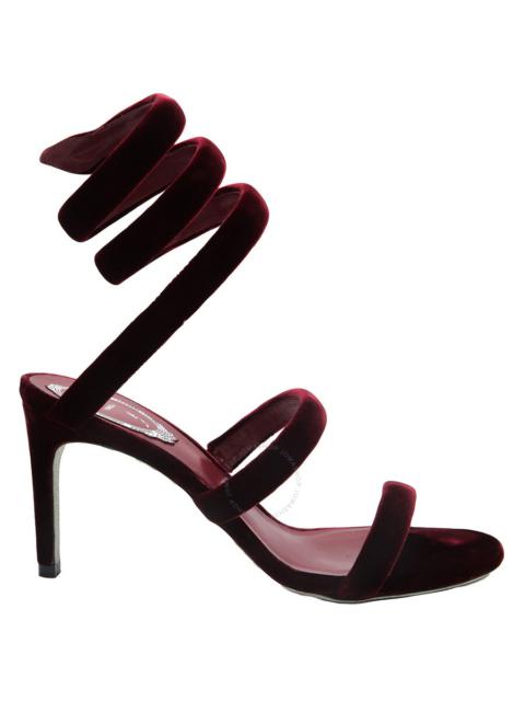 Rene Caovilla - Open Box - Rene Caovilla Cleo 80 Velvet Sandals, Brand Size 37 ( US Size 7 )