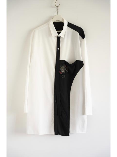 Yohji Yamamoto Yohji Yamamoto 20aw tie and badge shirt